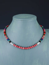 16" Navajo Single Strand Pink Marble Necklace