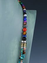 30" Navajo Turquoise Multi Strand Beaded Necklace