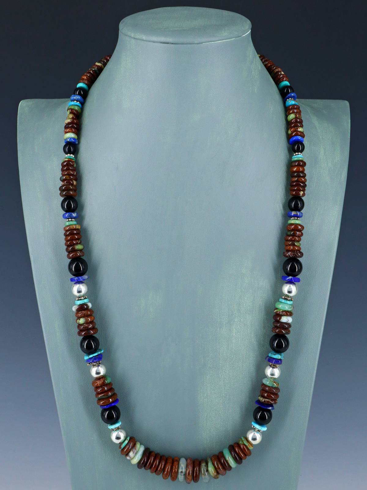 Navajo Chrysoprase Beaded Single Strand Necklace