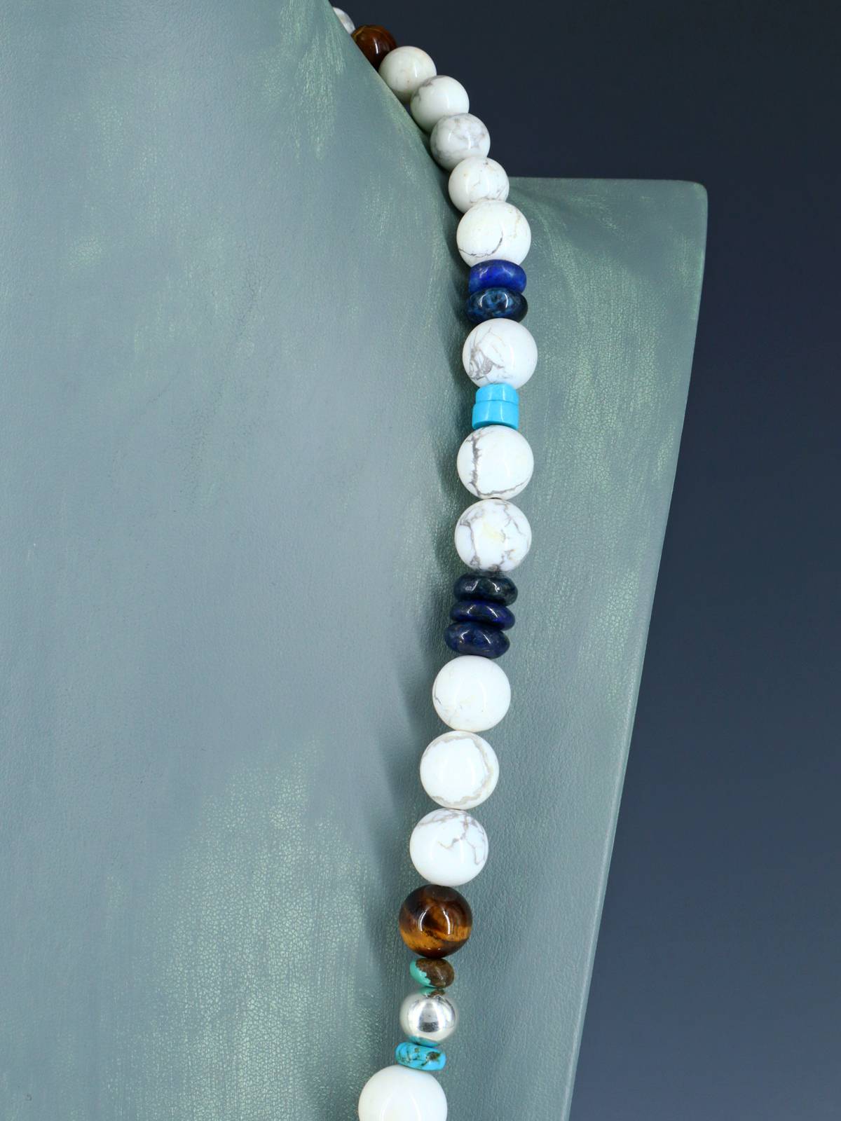 Navajo White Marble Beaded Single Strand Necklace
