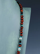 Navajo Tiger Eye Beaded Single Strand Necklace