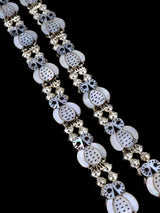 Zuni Mother of Pearl Owl Squash Blossom Necklace Set - PuebloDirect.com
