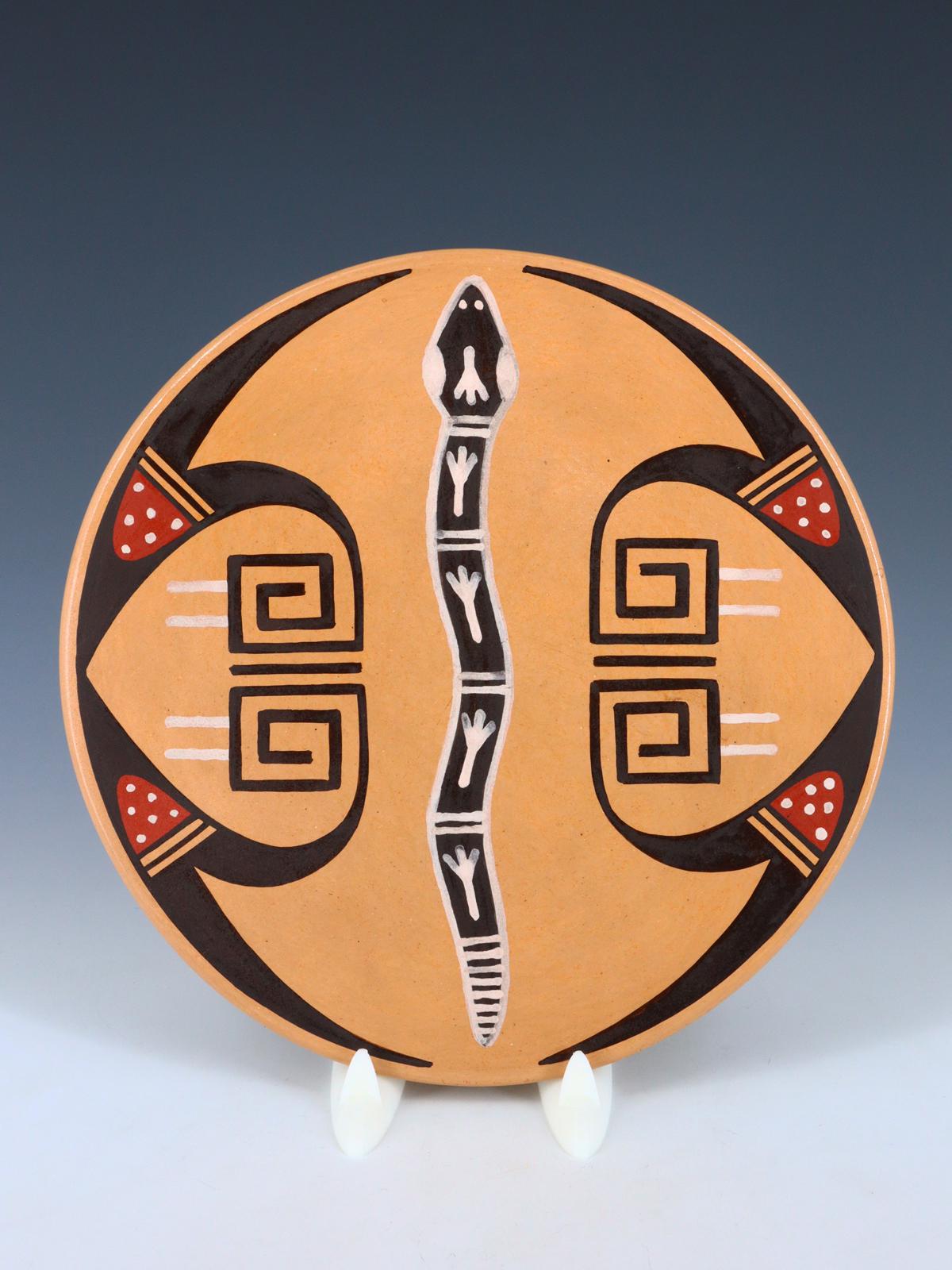 Hopi Hand Coiled Pottery Plate - PuebloDirect.com