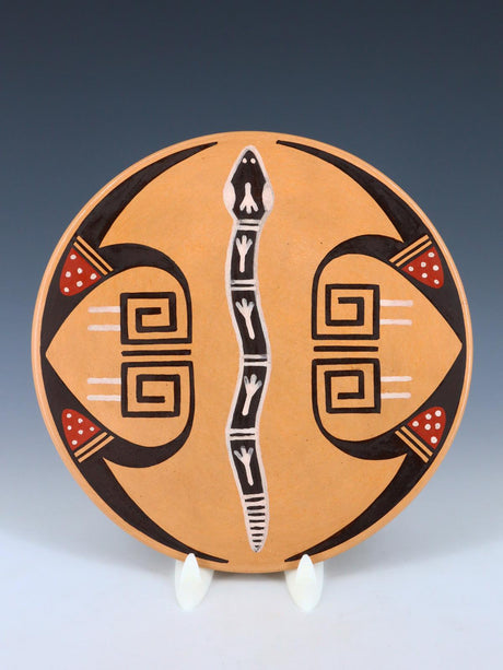 Hopi Hand Coiled Pottery Plate - PuebloDirect.com