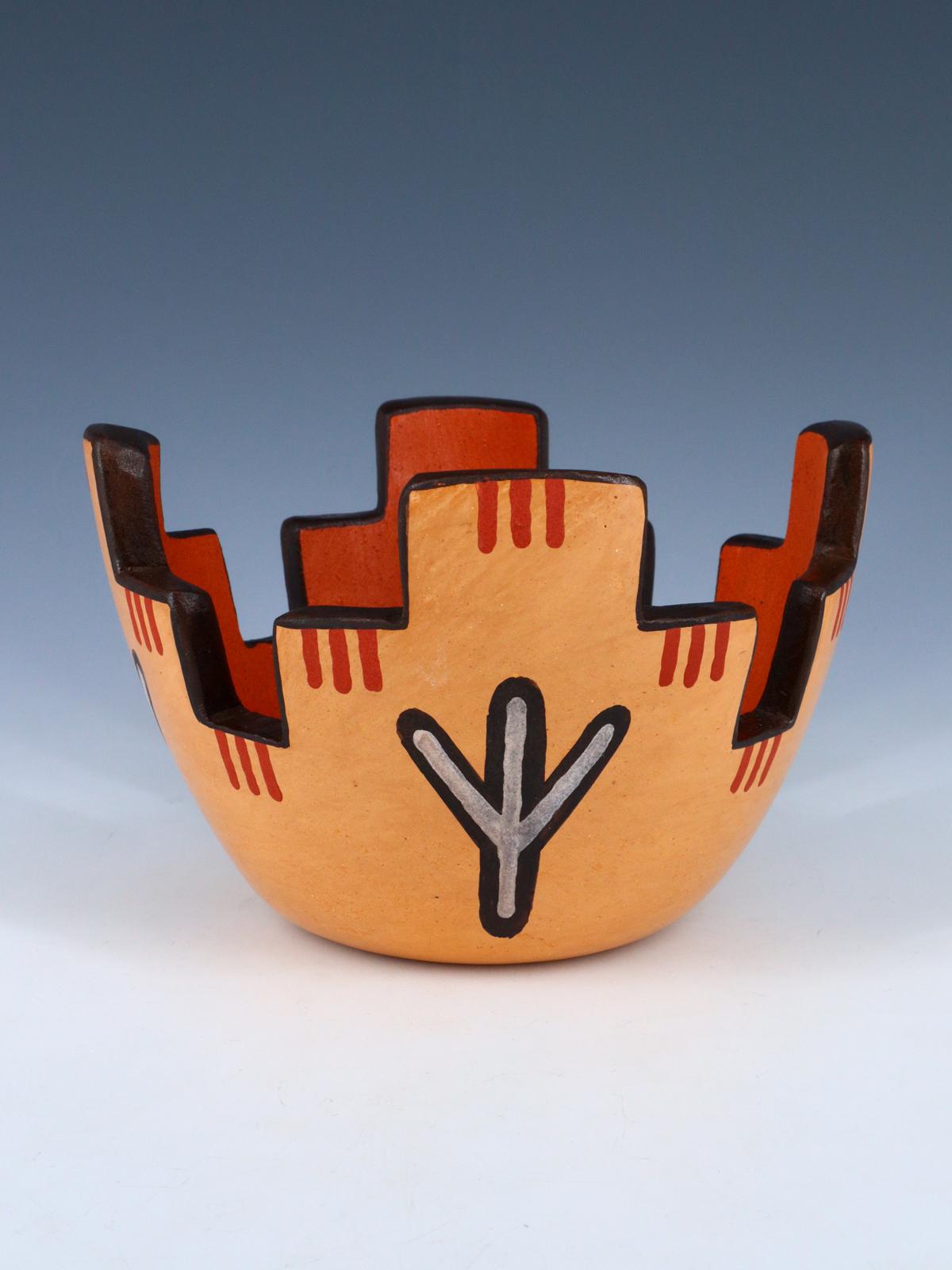Hopi Hand Coiled Pottery Bowl - PuebloDirect.com