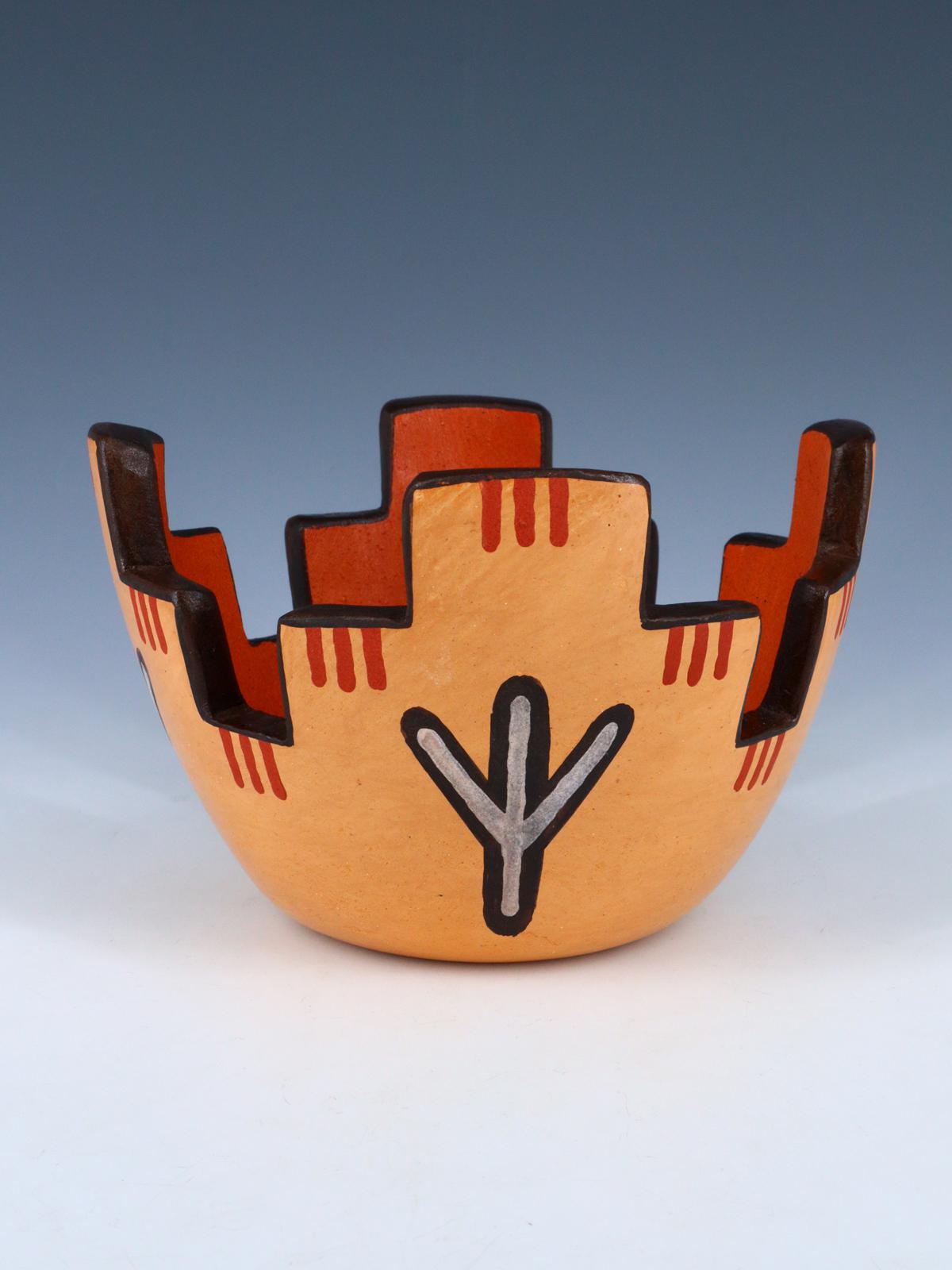 Hopi Hand Coiled Pottery Bowl - PuebloDirect.com