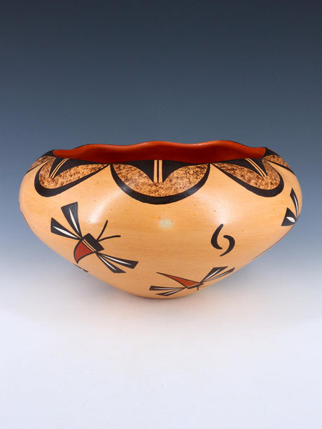 Hopi Hand Coiled Pottery Bowl - PuebloDirect.com