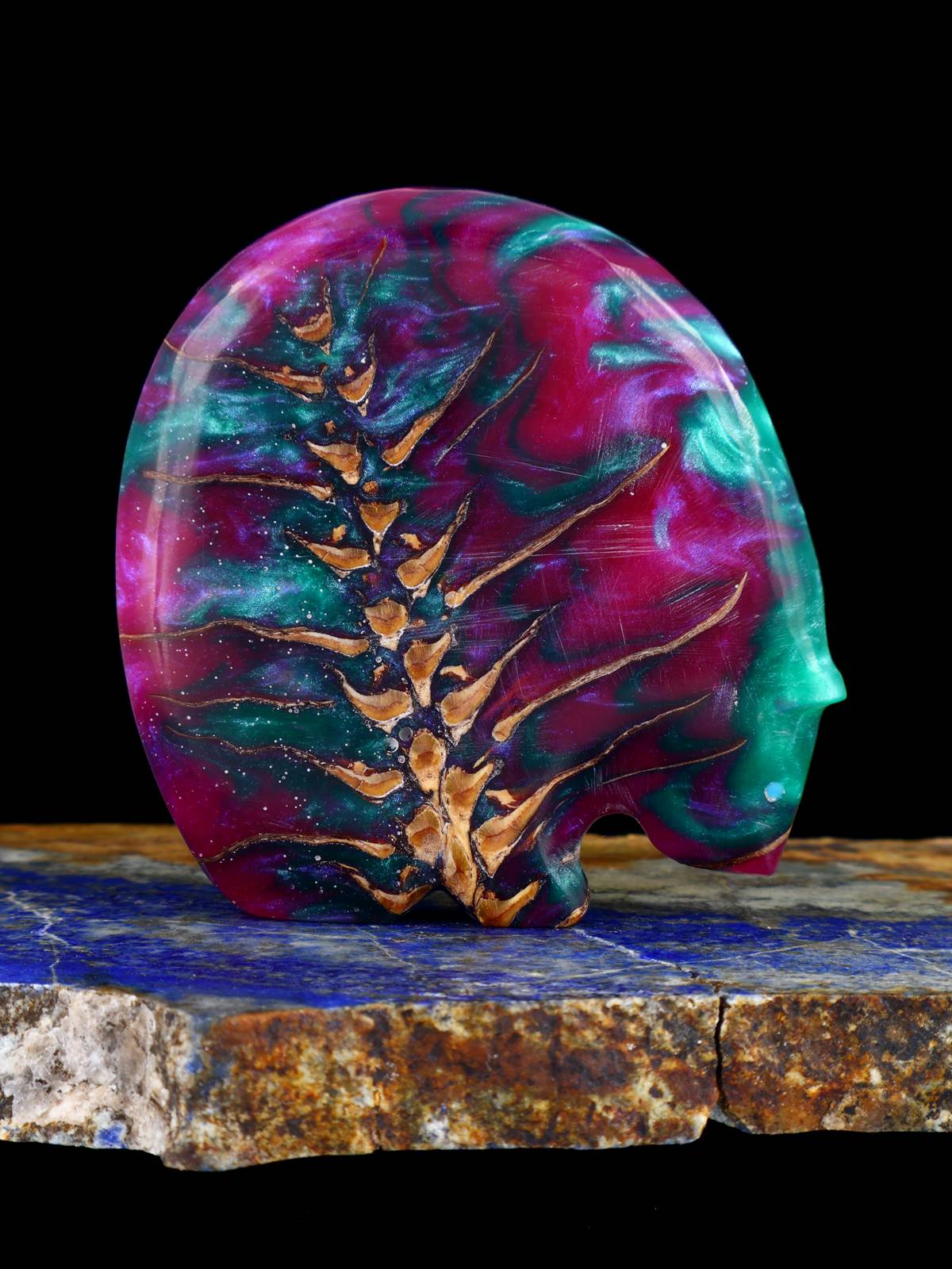 Pinecone in Resin Medicine Bear Zuni Fetish