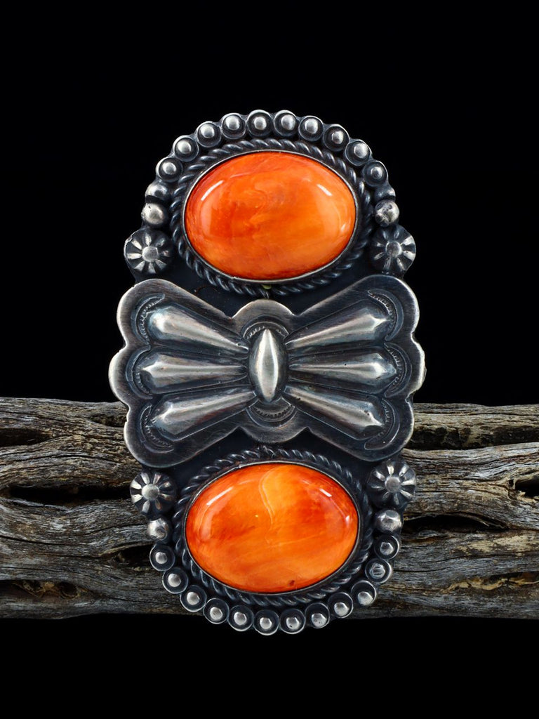 Navajo Spiny Oyster Ring, Size 8 - PuebloDirect.com