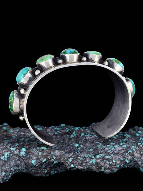 Native American Jewelry Sonoran Gold Turquoise Cuff Bracelet - PuebloDirect.com