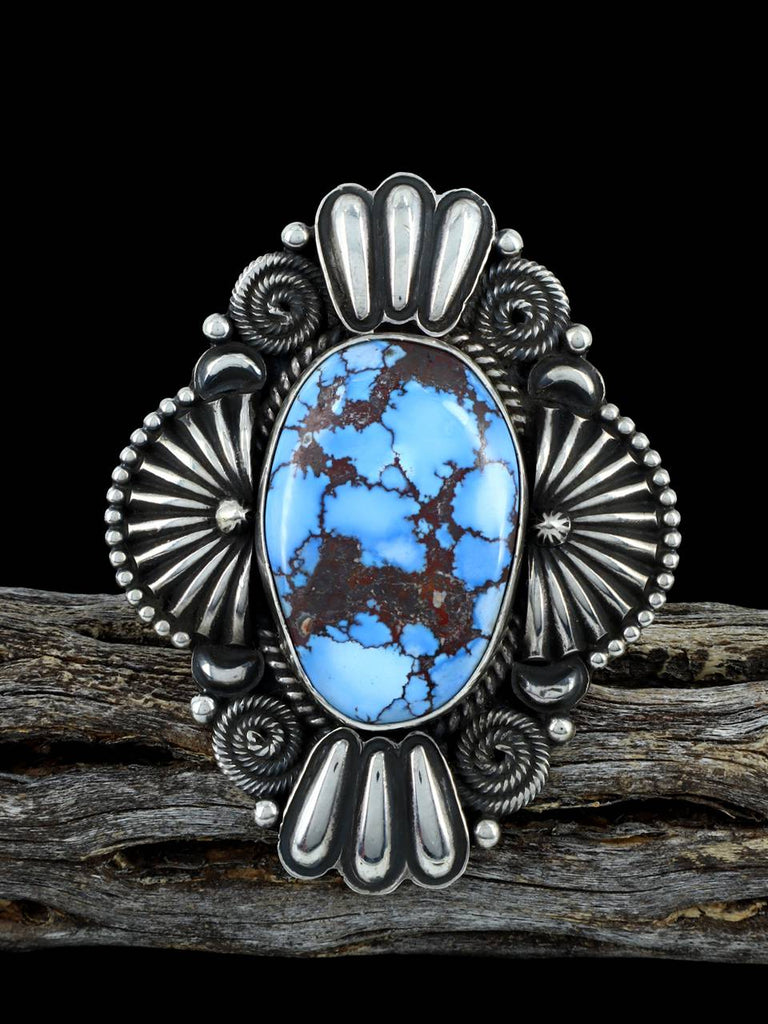 Golden Hill Turquoise Sterling Silver Ring Size 8 - PuebloDirect.com