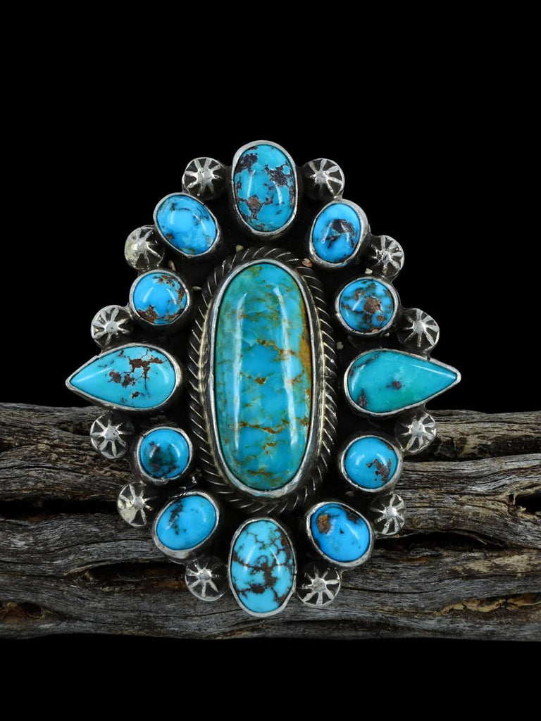 Kingman Turquoise Ring, Size 9 - PuebloDirect.com