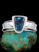 Estate Navajo Natural Cloud Mountain Turquoise Sterling Silver Necklace, Bracelet and Ring Set - PuebloDirect.com