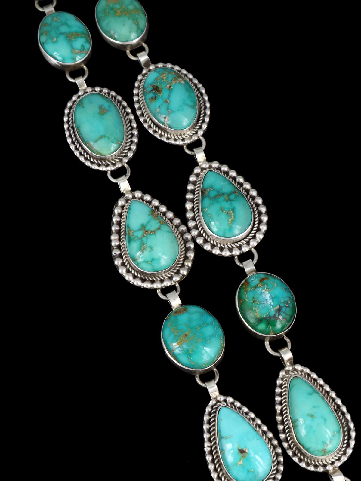 Native American Emerald Valley Turquoise Lariat Y Necklace