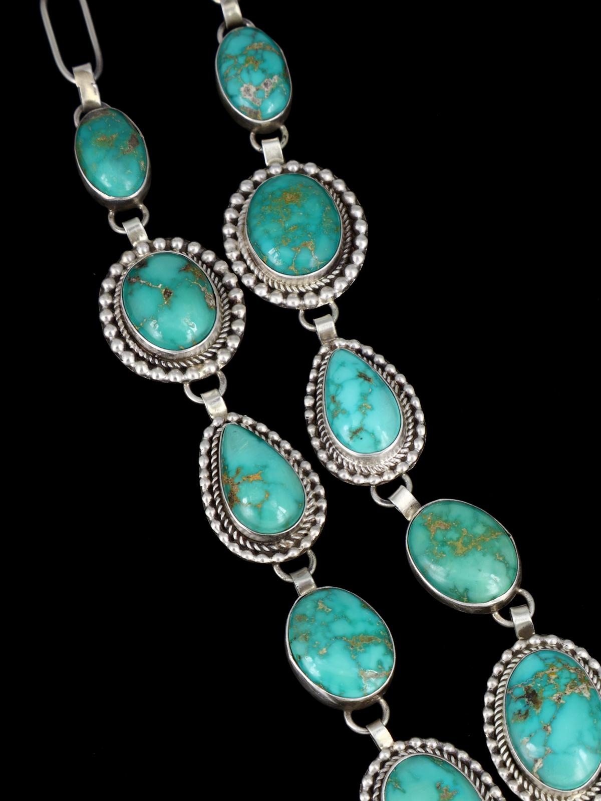 Native American Emerald Valley Turquoise Lariat Y Necklace