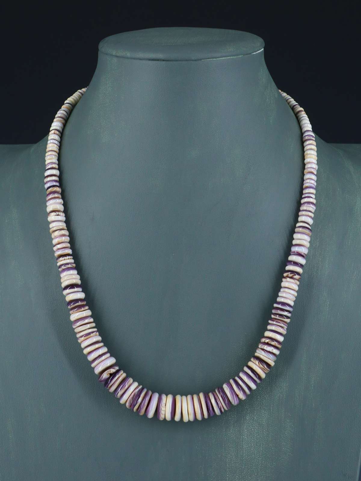 Navajo Single Strand Wampum Shell Necklace