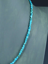 Navajo 21" Single Strand Sleeping Beauty Turquoise Necklace