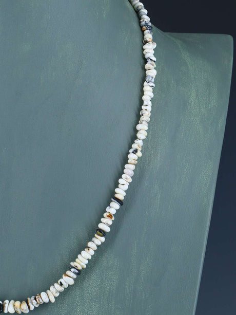 Native American White Buffalo Single Strand Necklace