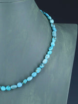 18" Navajo Single Strand Turquoise Nugget Necklace