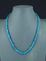 21" Navajo Single Strand Egyptian Turquoise Necklace