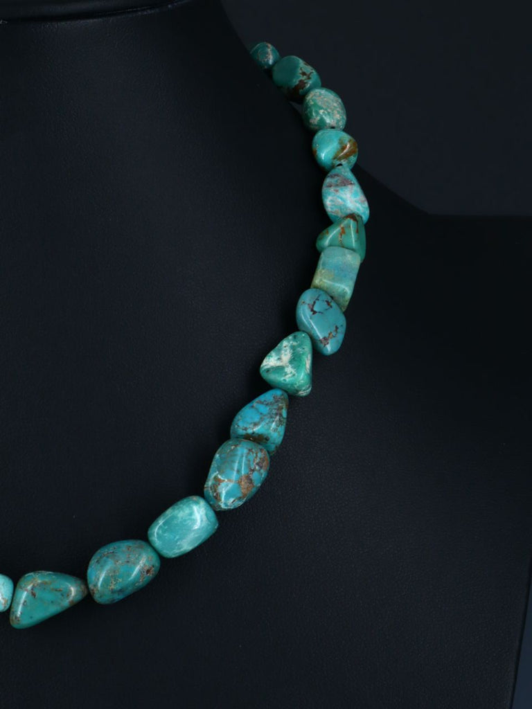 Native American Single Strand Turquoise Necklace - PuebloDirect.com