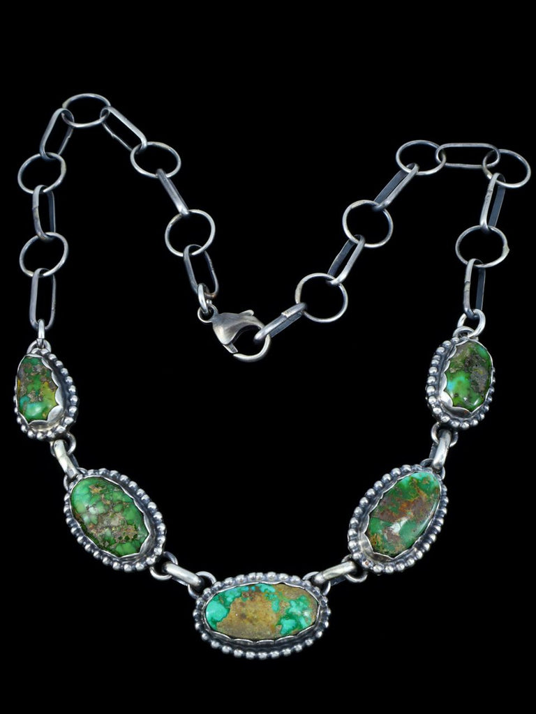 Native American Jewelry Sonoran Gold Turquoise Choker Necklace - PuebloDirect.com
