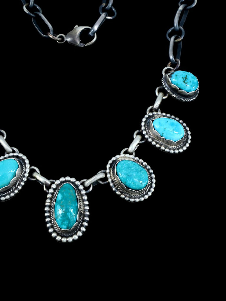 Native American Jewelry Sonoran Turquoise Choker Necklace - PuebloDirect.com