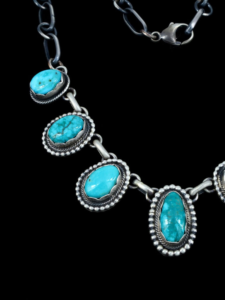Native American Jewelry Sonoran Turquoise Choker Necklace - PuebloDirect.com