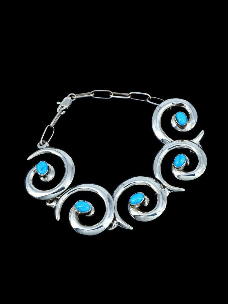 Native American Jewelry Turquoise Link Bracelet - PuebloDirect.com