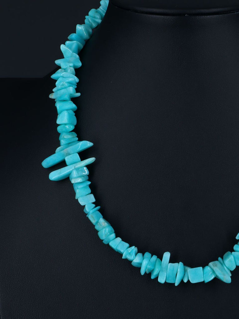 Native American Jewelry Single Strand Amazonite Necklace - PuebloDirect.com