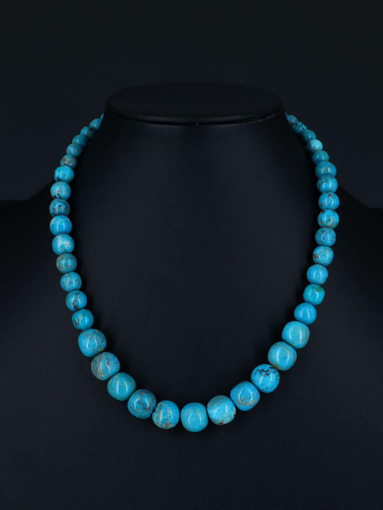Native American Jewelry Graduated Turquoise Necklace - PuebloDirect.com