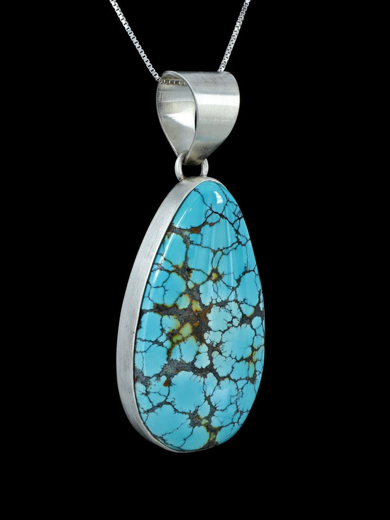 Native American Cloud Mountain Turquoise Sterling Silver Pendant - PuebloDirect.com