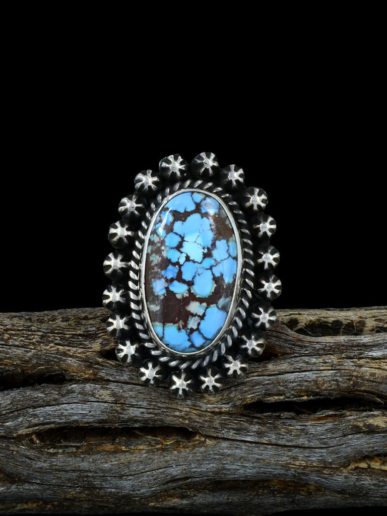 Natural Golden Hill Turquoise Sterling Silver Ring Size 8 1/2 - PuebloDirect.com