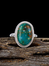 Native American-Made Turquoise Ring, Size 8 1/2