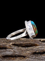 Anillo Golden Hill con turquesa, talla 6 1/2