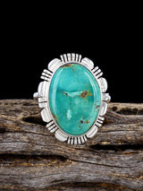 Anillo Golden Hill con turquesa, talla 6 1/2
