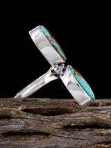 Navajo Kingman Turquoise Ring, Size 10 3/4