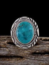 Bague turquoise Golden Hill, taille 6 1/2