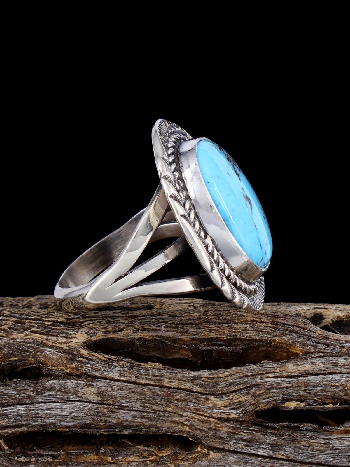 Anillo Golden Hill con turquesa, talla 6 1/2