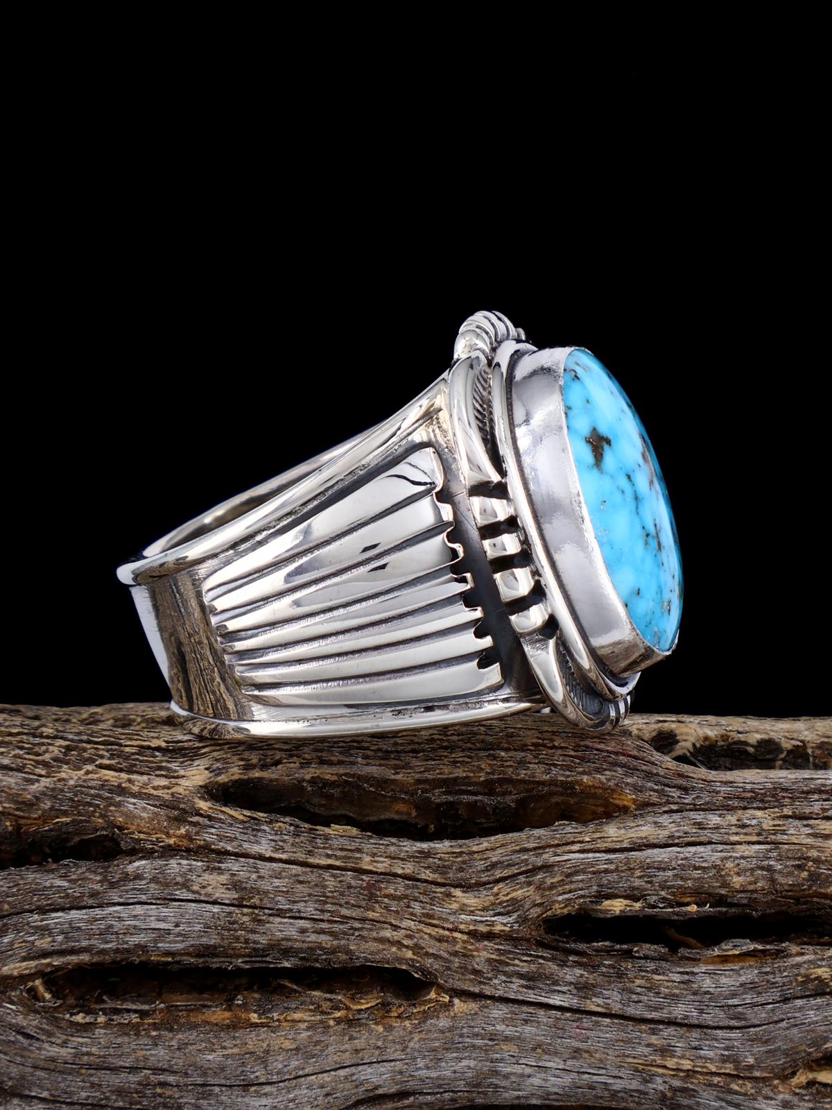 Anillo Golden Hill con turquesa, talla 6 1/2