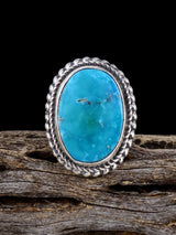 Anillo Golden Hill con turquesa, talla 6 1/2