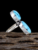 Navajo Kingman Turquoise Ring, Size 10 1/4