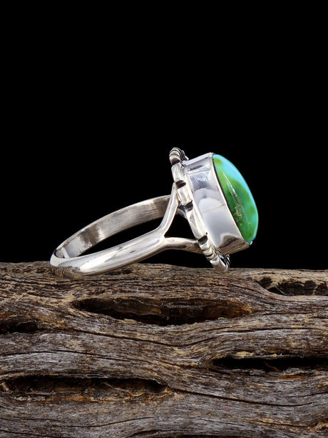 Anillo Golden Hill con turquesa, talla 6 1/2