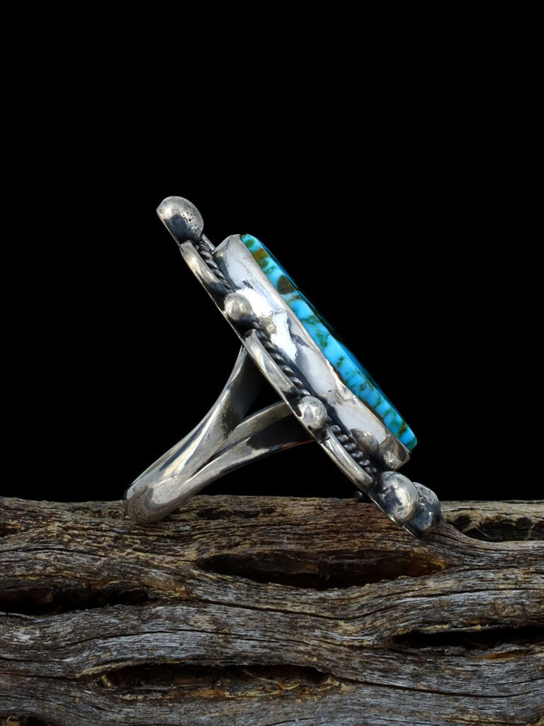 Navajo Kingman Turquoise Ring, Size 6 - PuebloDirect.com