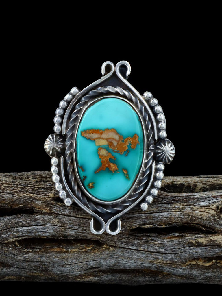 Navajo Natural Royston Turquoise Ring, Size 7 - PuebloDirect.com