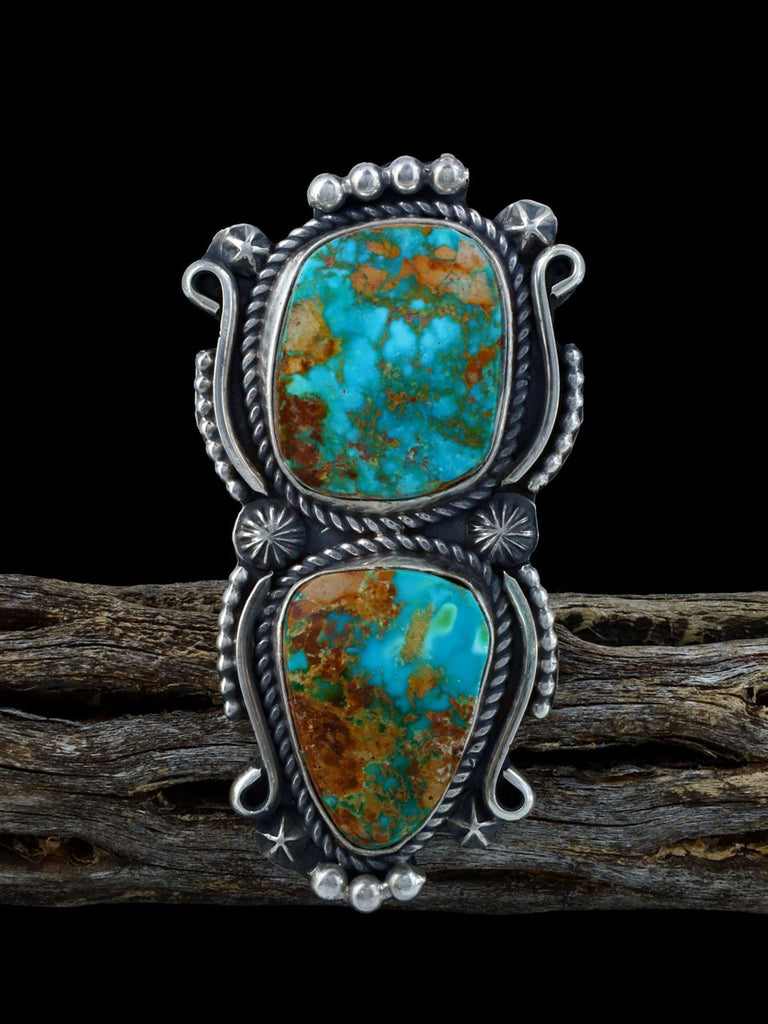 Navajo Natural Royston Turquoise Ring, Size 10 - PuebloDirect.com