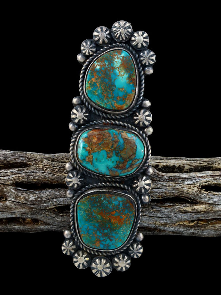 Navajo Natural Royston Turquoise Ring, Size 9 - PuebloDirect.com