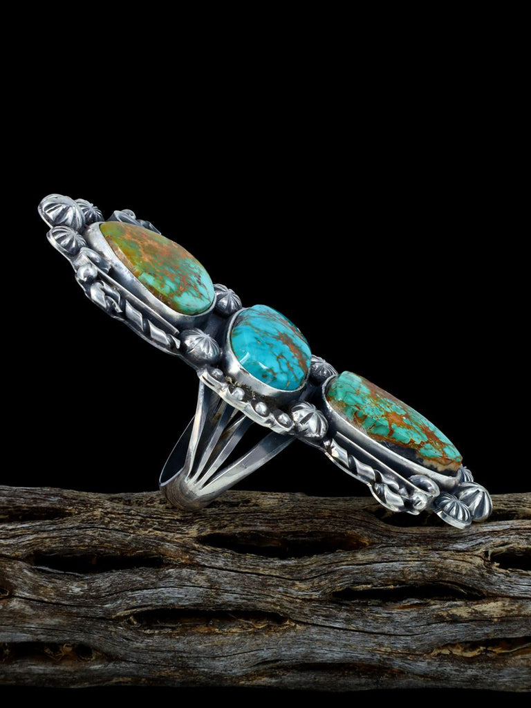 Navajo Natural Royston Turquoise Ring, Size 10 - PuebloDirect.com