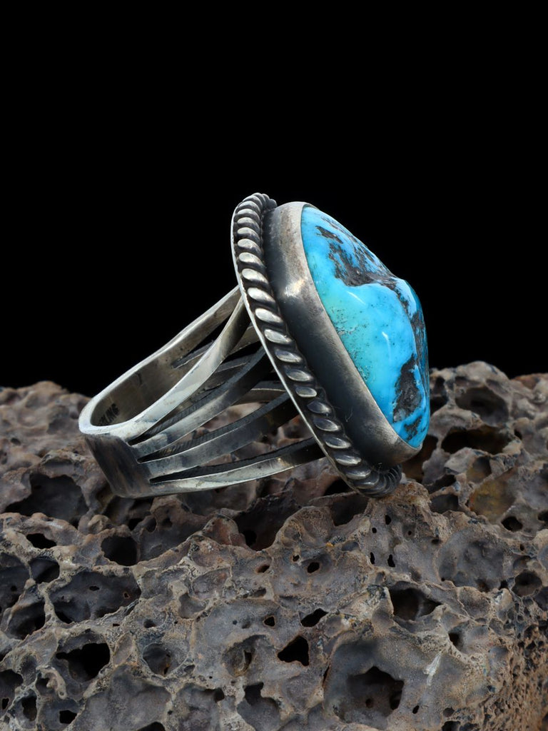 Sleeping Beauty Turquoise Ring, Adjustable Size 6+ - PuebloDirect.com