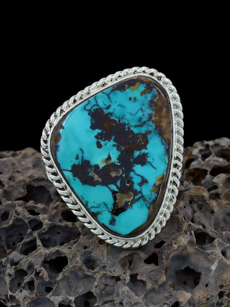 Natural Pilot Mountain Turquoise Ring, Size 12 1/2 - PuebloDirect.com